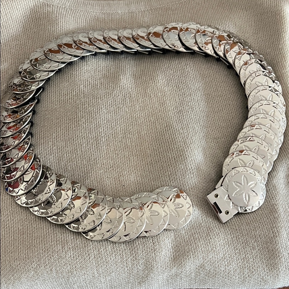Silver Disc Women's Belt
